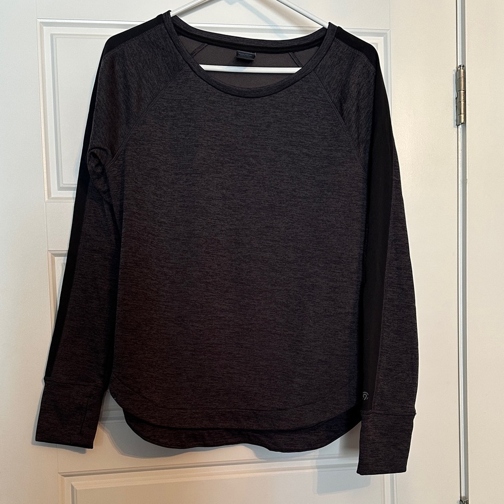 Champion Women's Charcoal and Black Sweatshirt